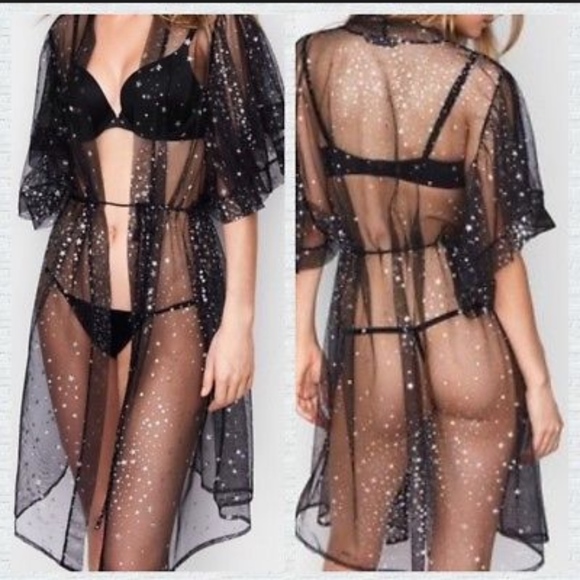 PINK Victoria's Secret Other - SALE❤️VS DREAM ANGEL GLITTER STAR ROBE NWT
